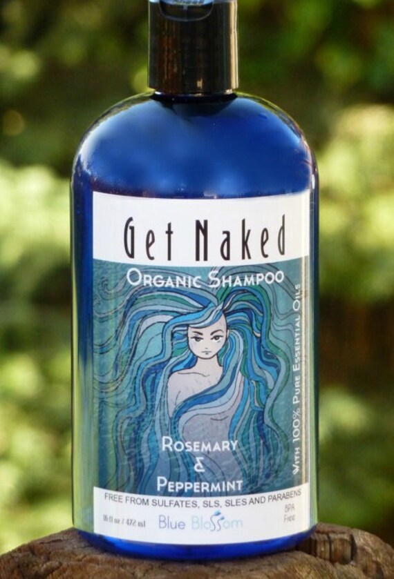 Organic Shampoo Essential Oil Shampoo Rosemary by HappyHourSoap