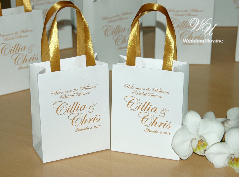 Elegant Gift bags Bridal Party Gift Bag Personalized with