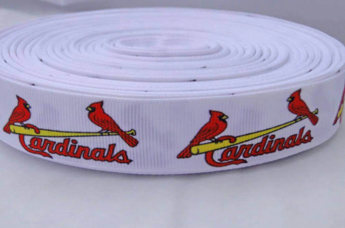 St. Louis Cardinals 7/8 Grosgrain Ribbon Hairbow