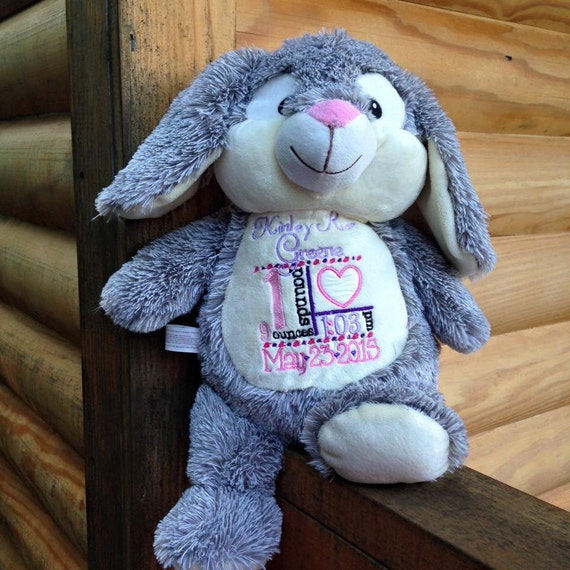 stuffed bunny personalized