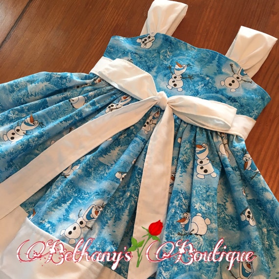 Toddler Olaf dress frozen dress by BethanysBoutique94 on Etsy