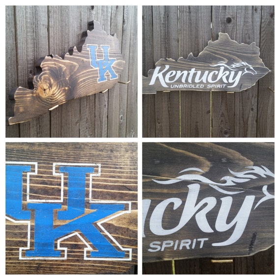 Reclaimed wood Kentucky state sign. Kentucky by ChristysKorner