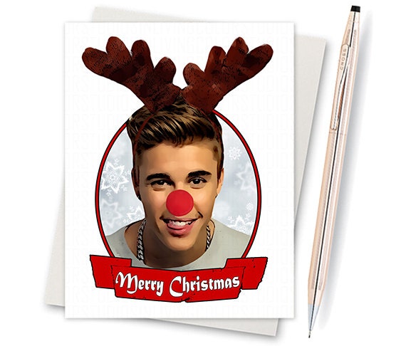 justin bieber christmas card funny by inlivingcolorstudios justin bieber christmas card funny by inlivingcolorstudios
