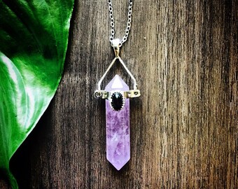 Amethyst Necklace ~ Feautring Black Tourmaline Stone | PROTECTION, GROUNDING, INTUITION