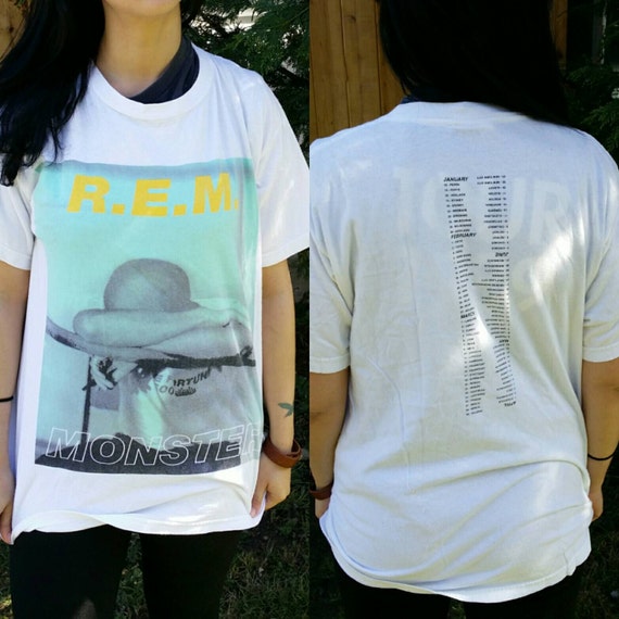 Vintage REM shirt // vintage tees // tour tshirt // 80s