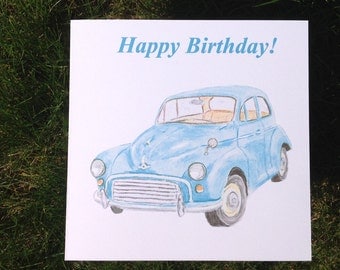 Items similar to Morris Minor / Classic Car / Limited Edition / Art ...