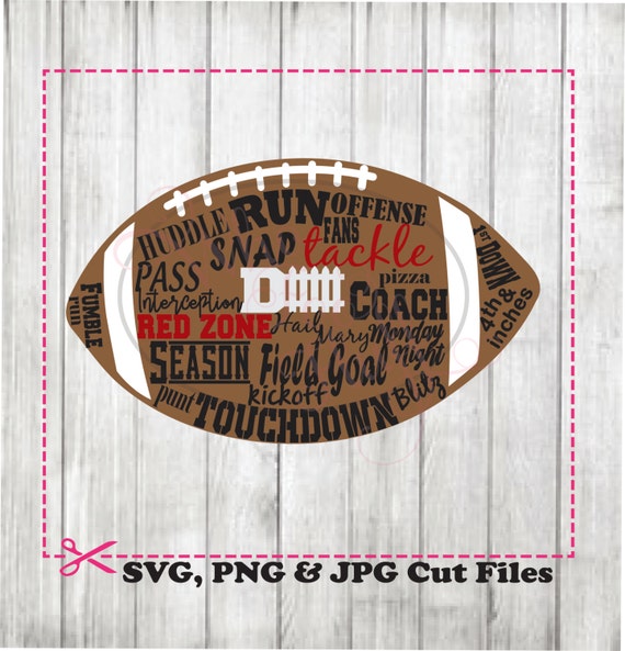 Download Football word art DIY cut shirt svg jpg and png files