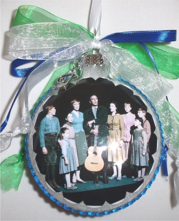 Sound of Music inspired tribute Glass Christmas Ornament