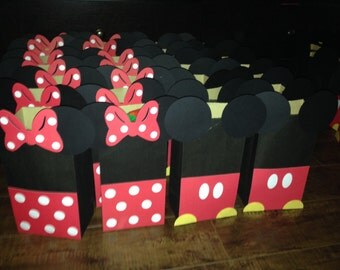 Minnie and Mickey Mouse favor bags