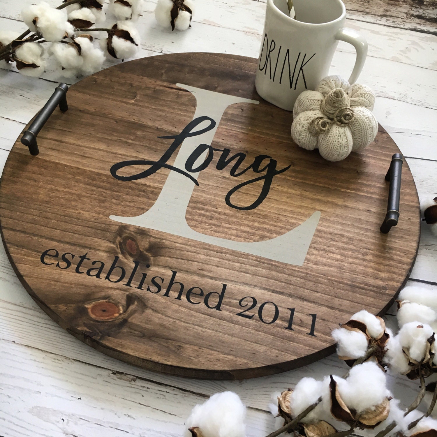 Personalized serving tray wood serving tray serving tray