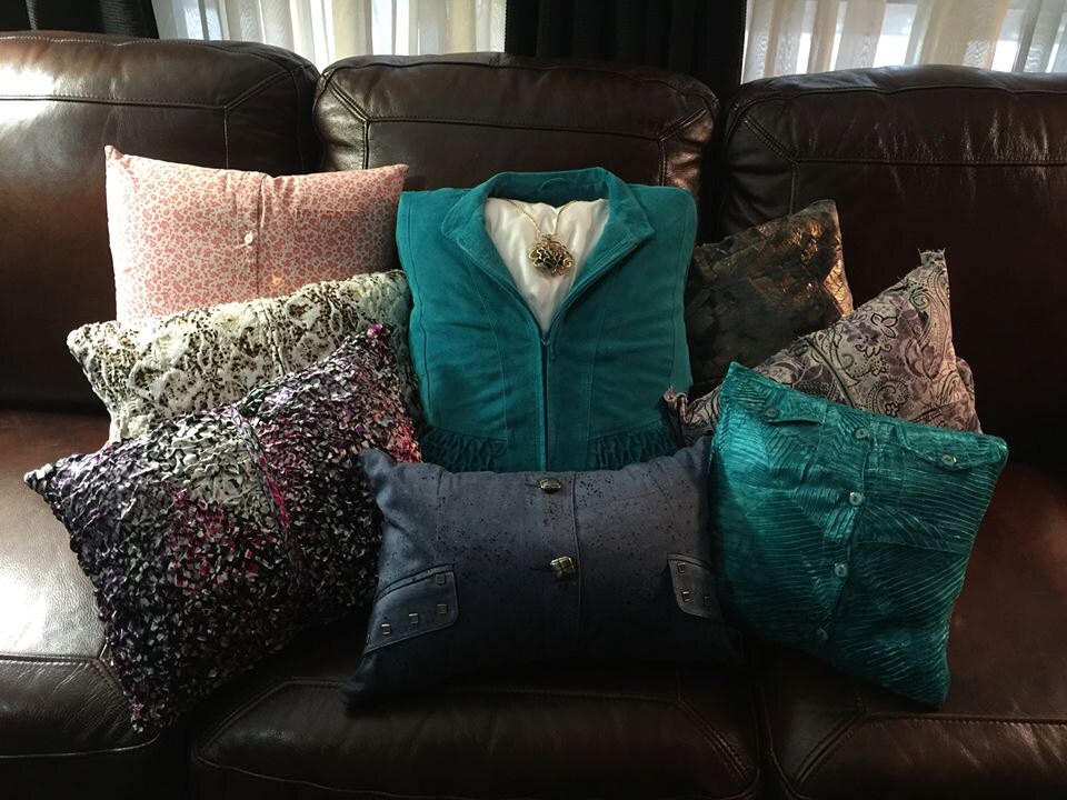 Memorial Pillows by GruberDesignsStudio on Etsy