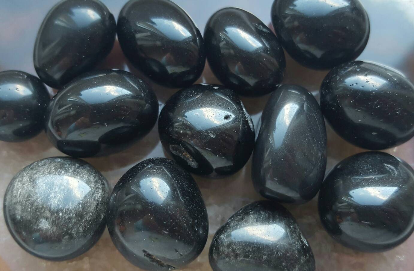 black obsidian crystal structures