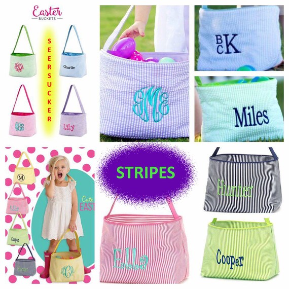 monogrammed toy basket