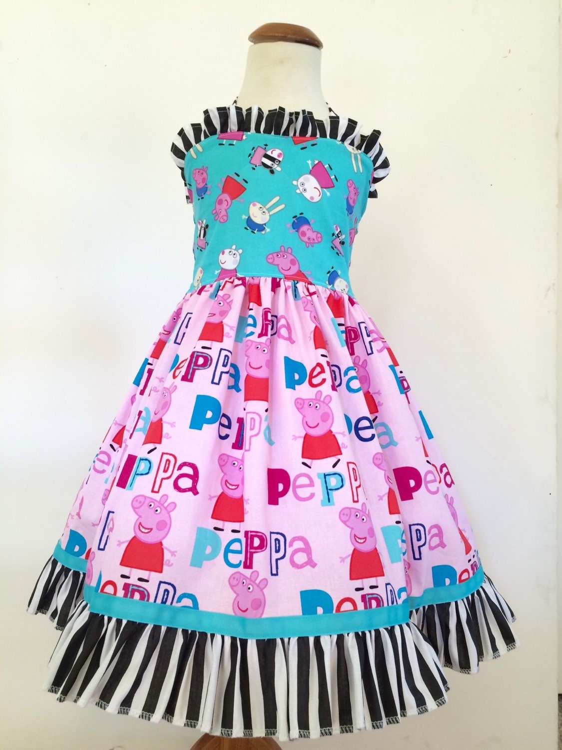 Peppa Pig Dress Peppa Pig Birthday Dress party Dress Peppa