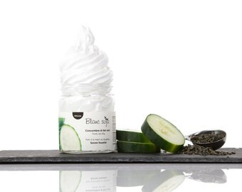 Cucumber and green tea, whipped SOAP