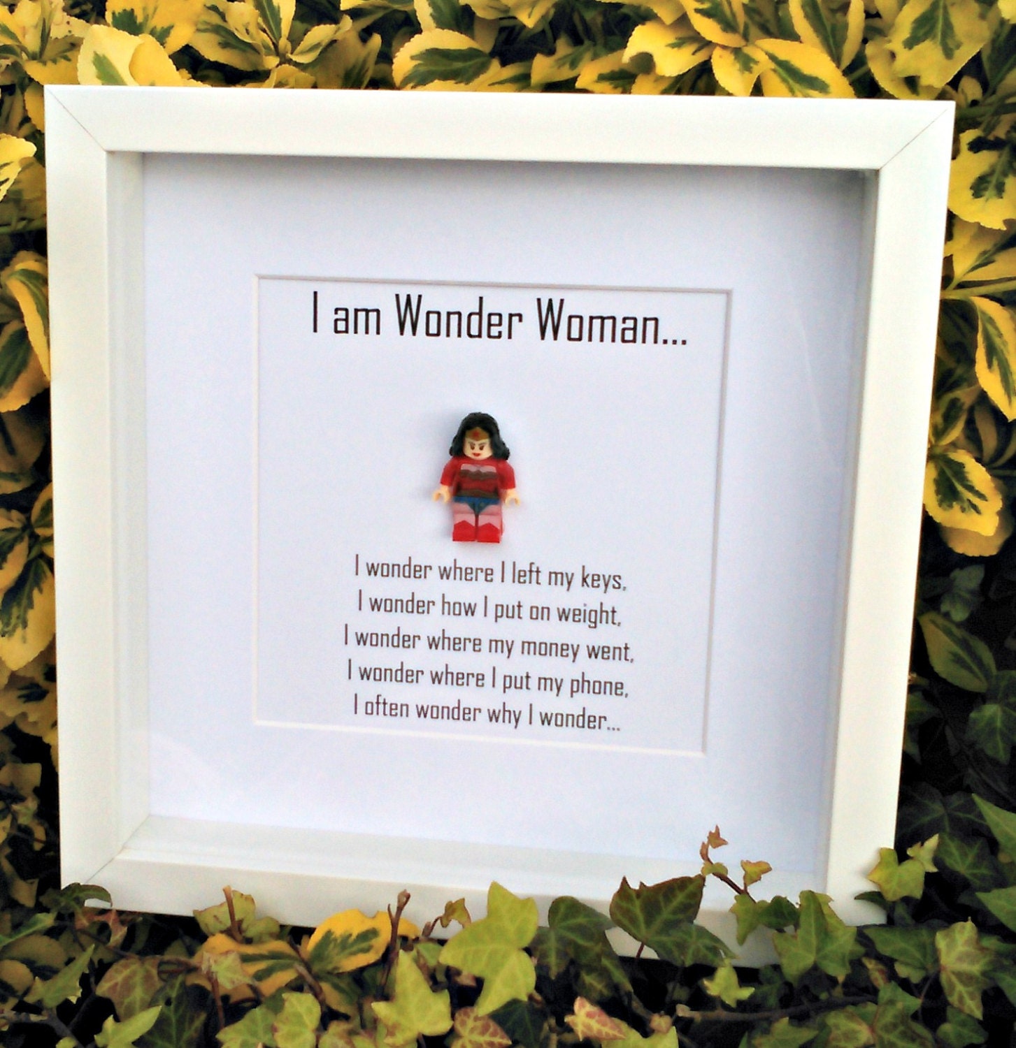 Wondering Woman Wonder Woman Gift for Her by DanMakesWithLove