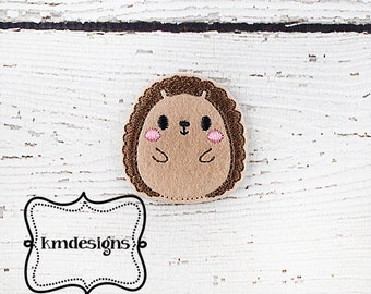 Woodland Animal Hedgehog feltie ITH Embroidery design