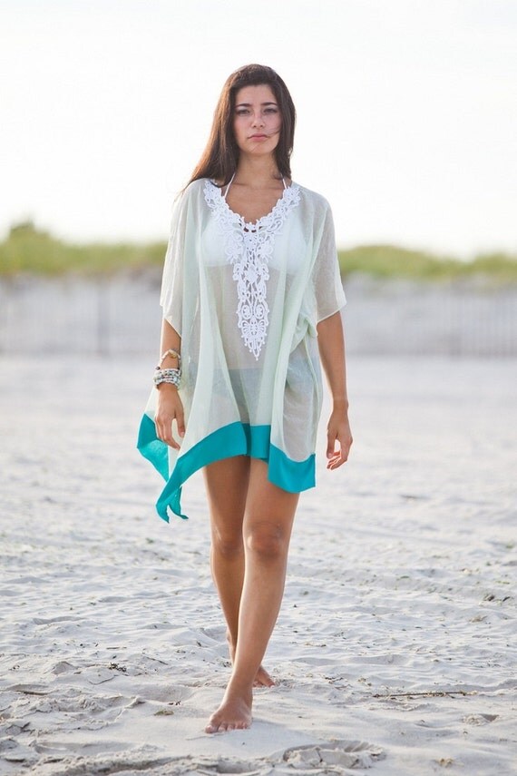 turquoise beach cover up