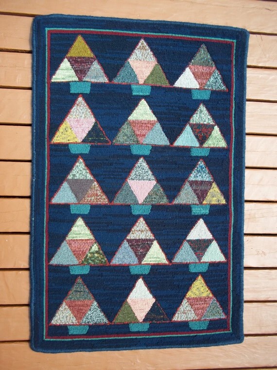 Handmade Hooked Rug Nova Scotia Artist Signed