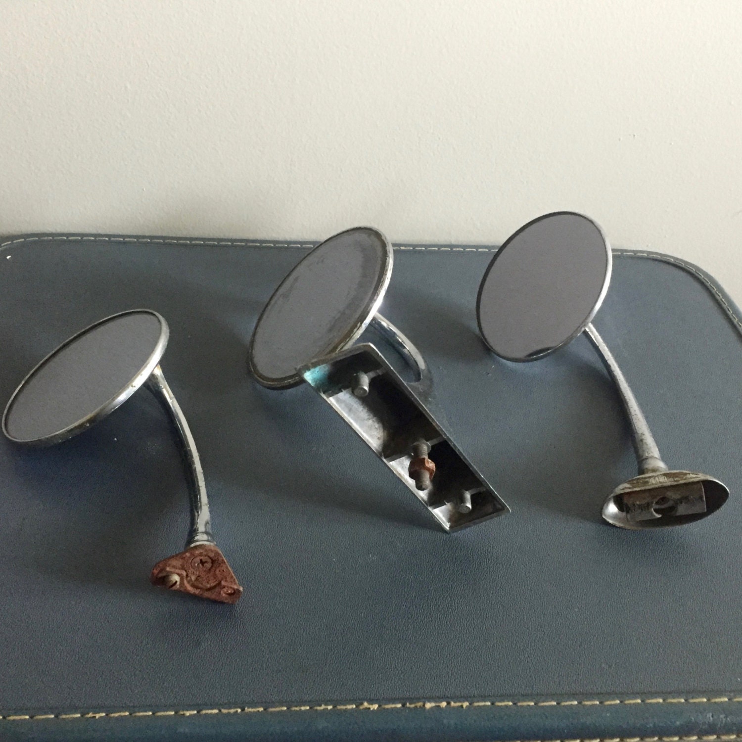 Vintage Side View Mirrors Chrome Mirrors Round Mirrors