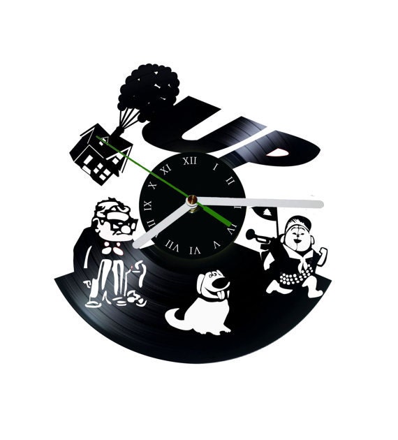 up disney pixar movie decor wall vinyl clock by puffpuffdesign