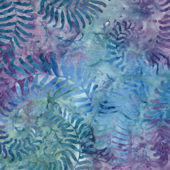 Items similar to Batik Uine Swirl Blue Fabric by Fabri-Quilt 116-8901 ...