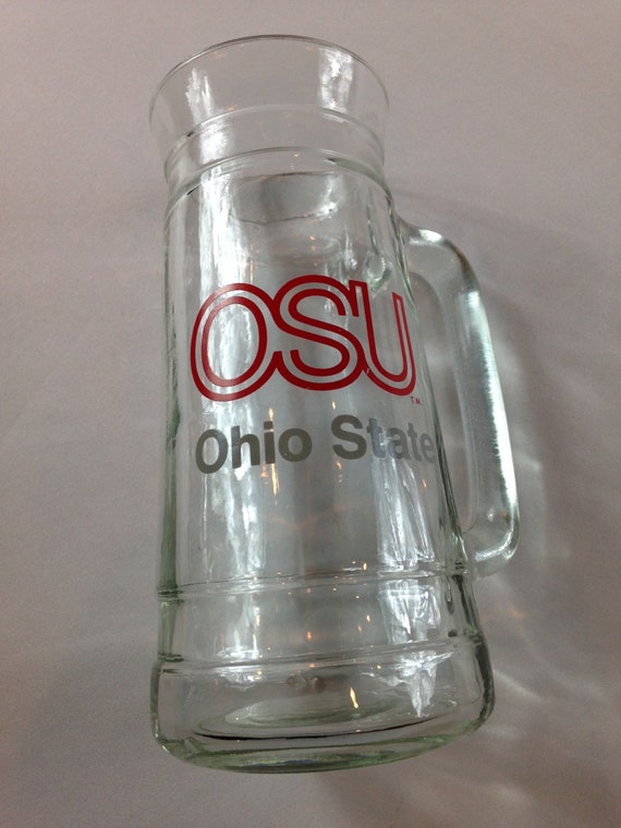 Ohio State Buckeyes Glass Mug Stein OSU Beer Big Ten