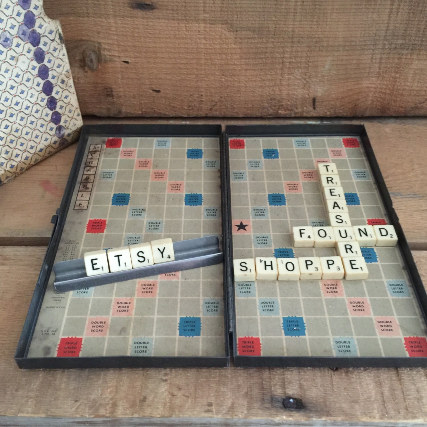 travel scrabble vintage