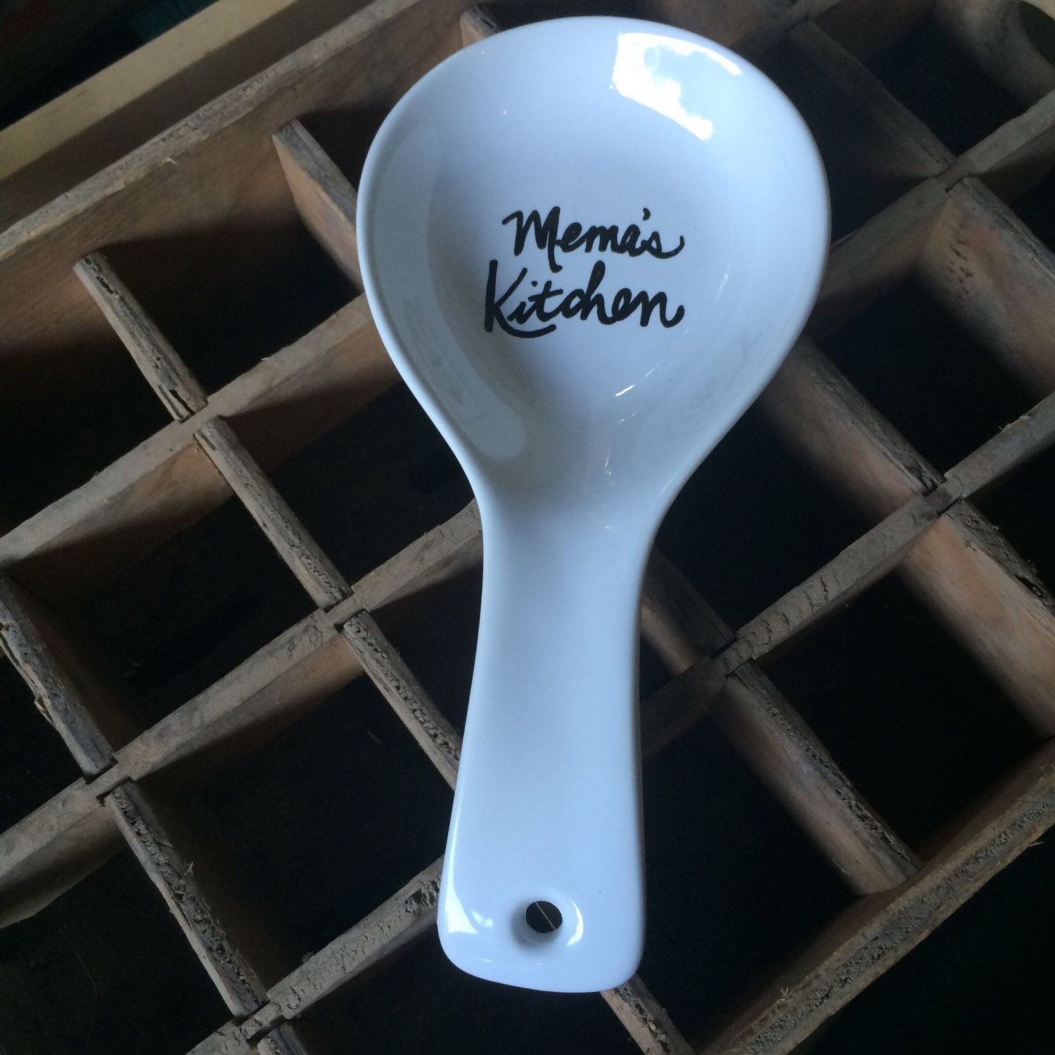 ceramic spoon rest your kitchen personalized custom by StudioSL2