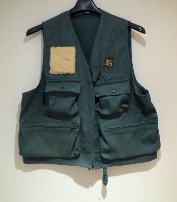 Vintage Hardy Bros fly fishing vest large by RiverCottageAntiques