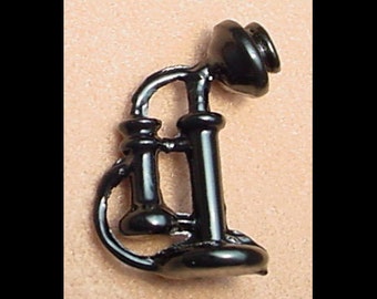 Dollhouse Miniature Candlestick Telephone