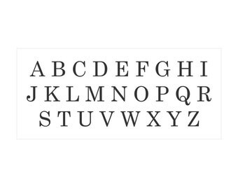 Alphabet Stencil #111 - Letters A to Z - Great for making your own signs! - 3 sizes available