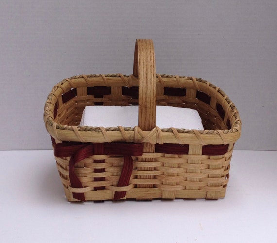 Napkin Basket by TroyersBaskets on Etsy