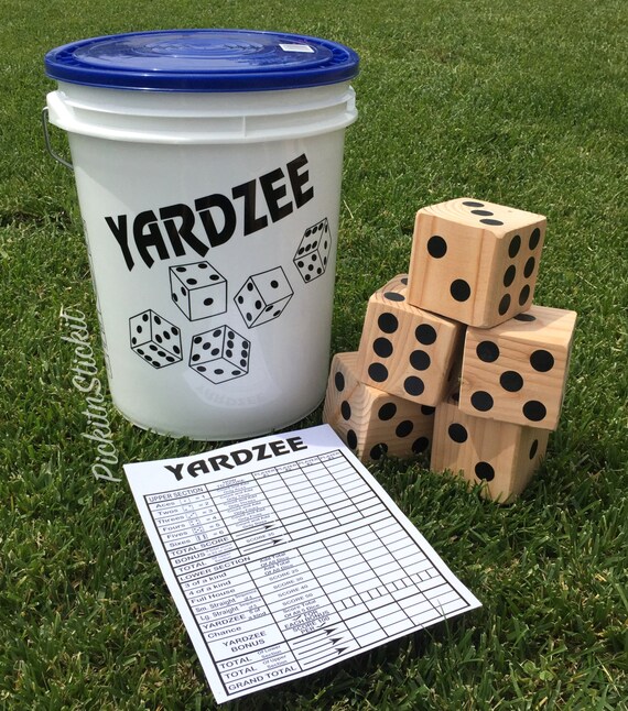 SALE Yardzee // Yahtzee //Lawn game by PickItNStickIt on Etsy