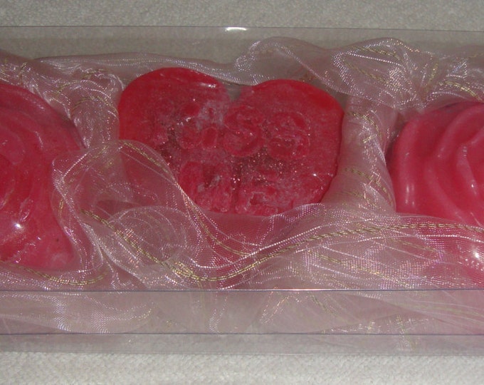 Boxed Pink Handmade Gift Set, Luxury Glycerin Soap, Summer Gift, Beauty Gift Pack, Graduation Gift, Birthday Gift, Gift for Her, Party Gift