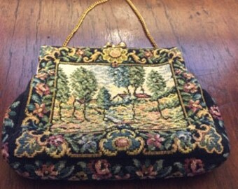1940's Petit Point Handbag