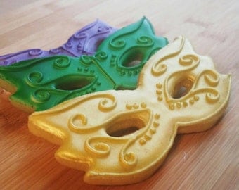 Elegant Mardi Gras Masquerade Masks Sugar Cookies any color