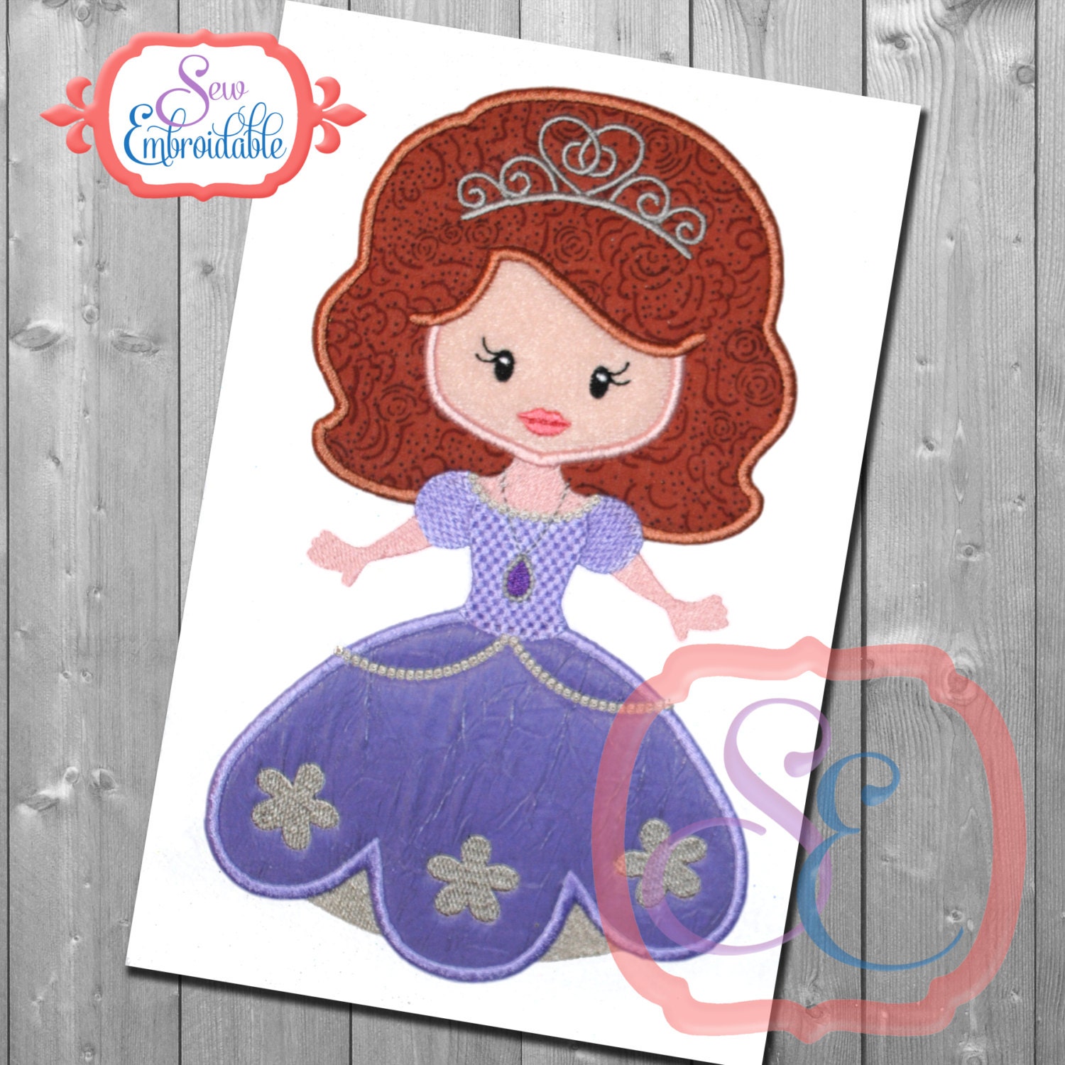 Little princess 14 applique design for machine jessecmault