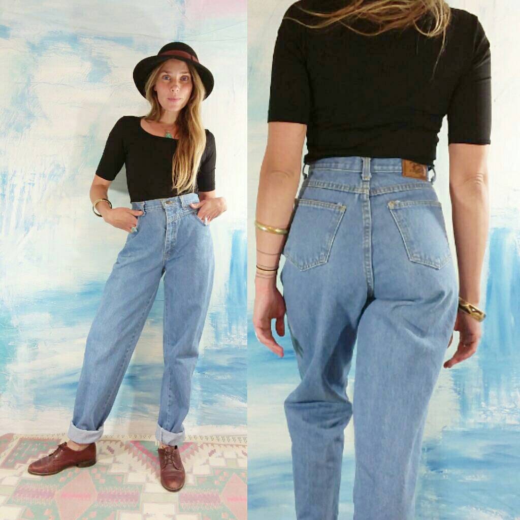 Vintage 90s P.S Jeans Mom Jeans / High Waist Blue