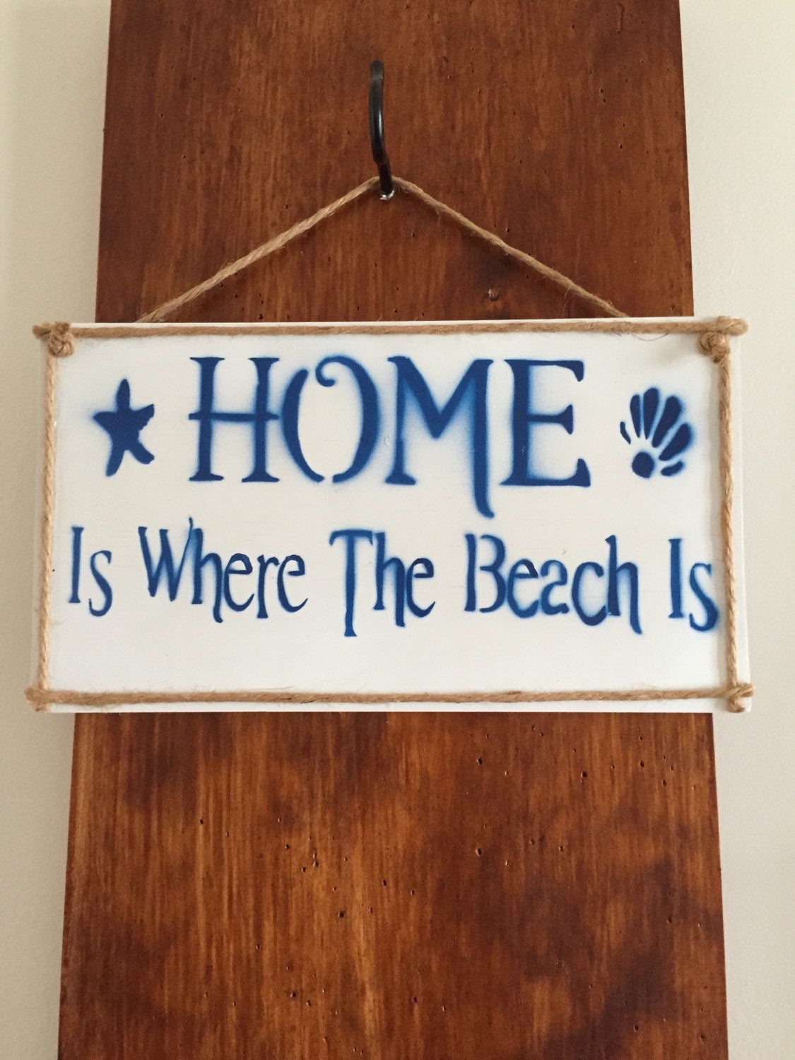 Home Is Where The Beach Is beach sign beach house by Yarramalong