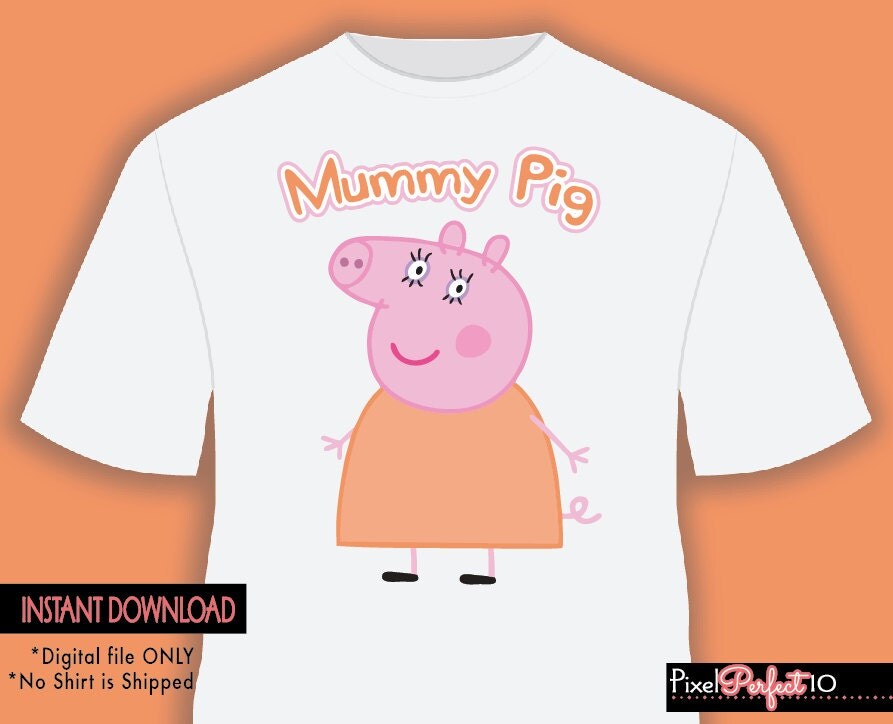 t party printing shirt iron on Mummy tshirt Peppa pig pig transfer Peppa pig t party printing shirt iron on Mummy tshirt Peppa pig pig transfer Peppa pig