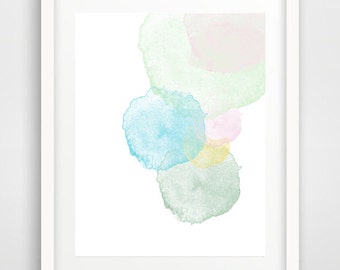 Abstract wall art, paint brushes, modern wall art, watercolor art, nursery wall art, wall pictures, cheap art prints, affiche enfant