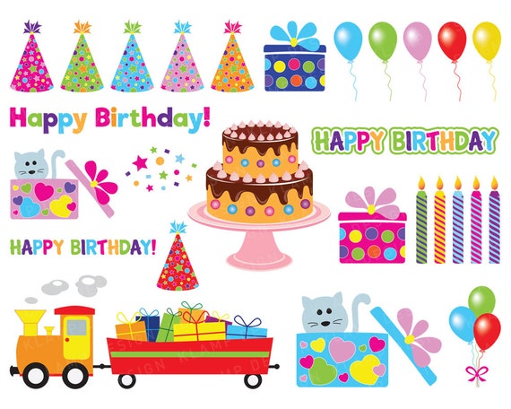 Birthday Clip Art Birthday Clipart Party Clipart Balloon