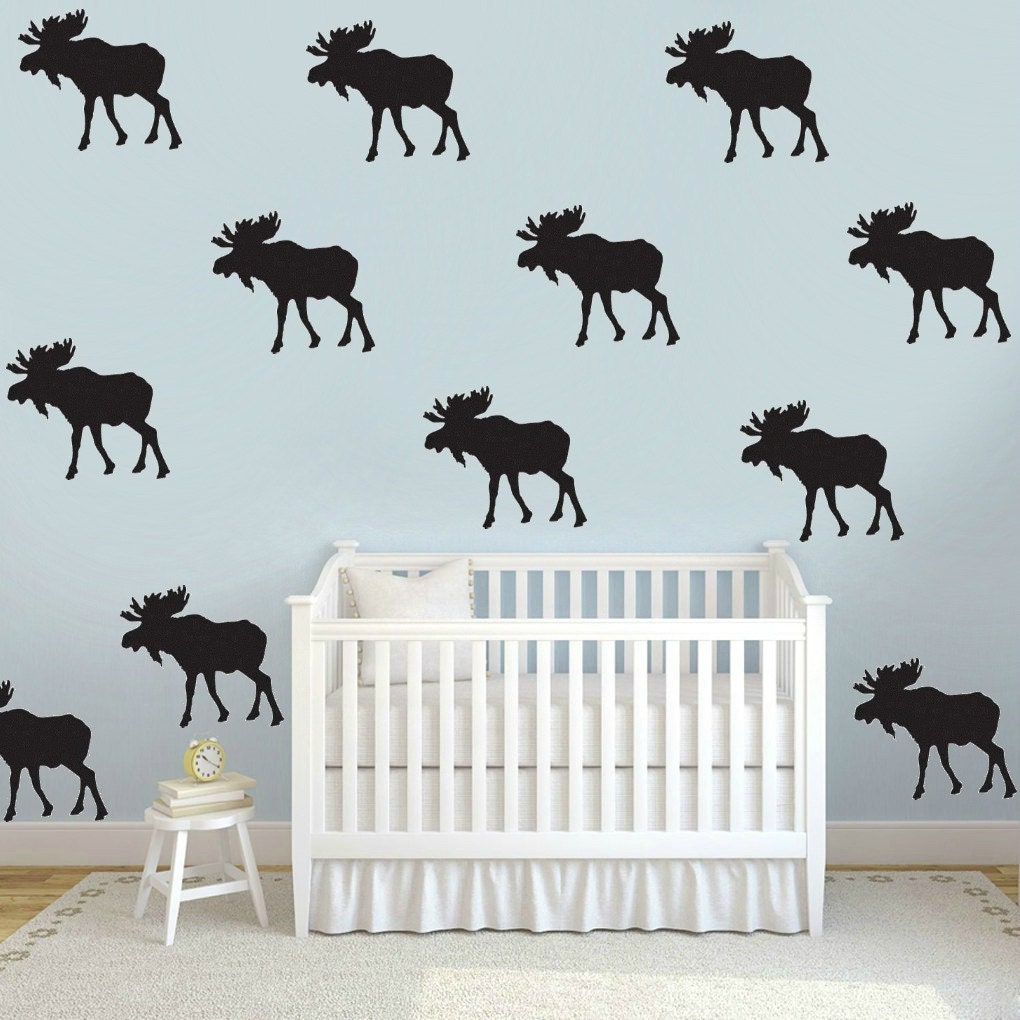 Moose Wall Decals Moose Wallpaper Moose Decals Woodland