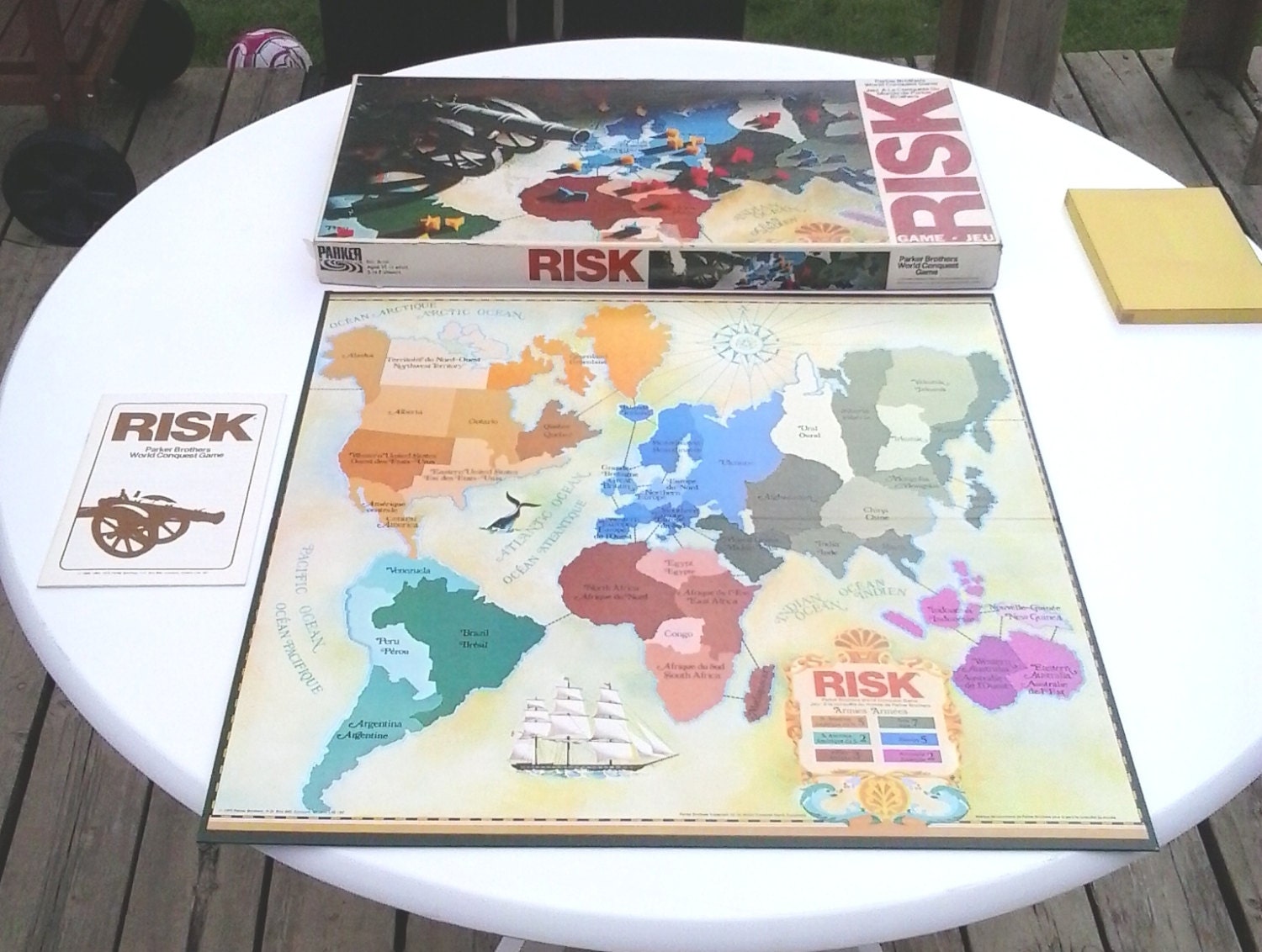 Risk Board Game 1975 Parker Brothers World Conquest 100%