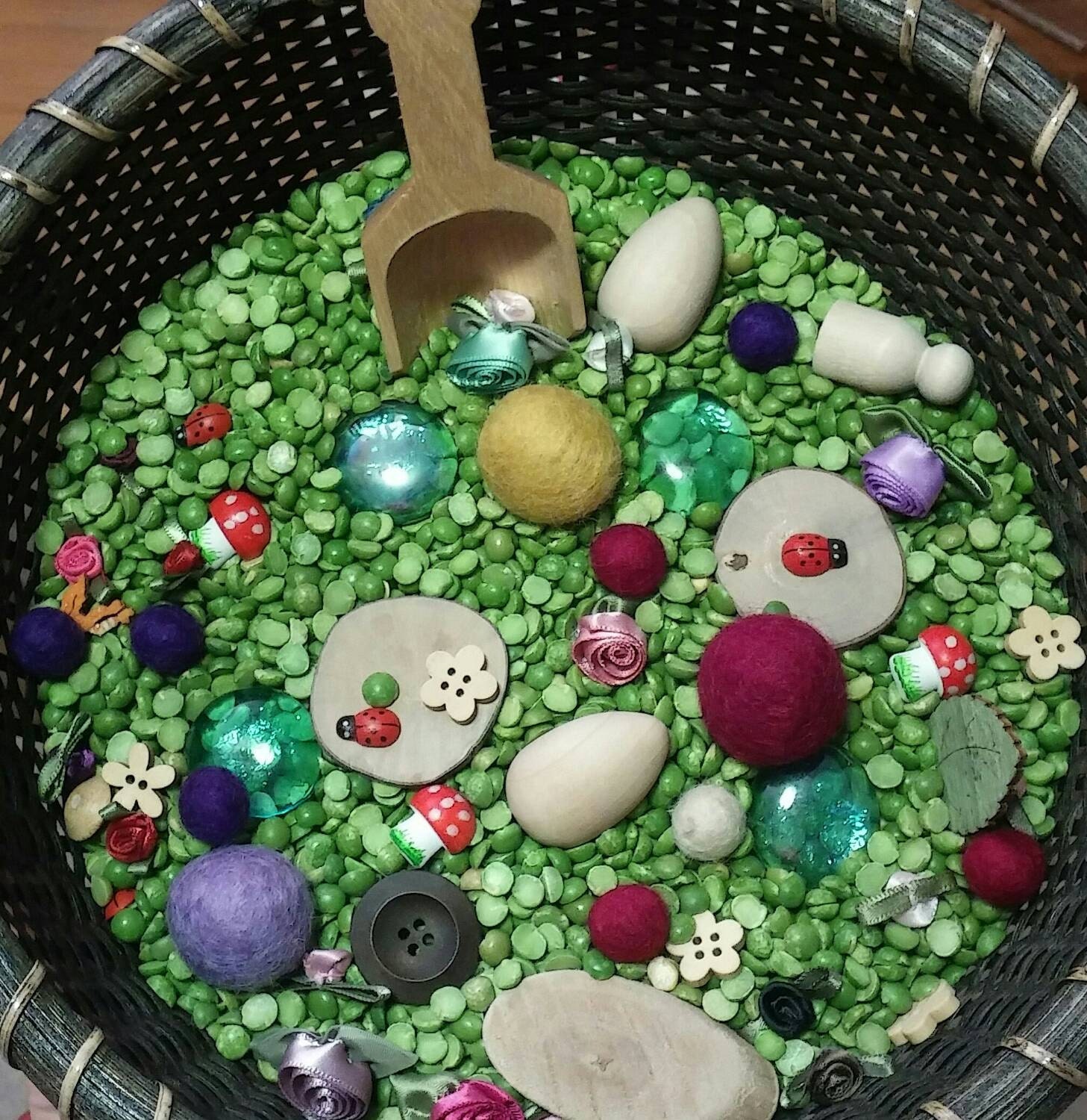 Spring Sensory Bin Mix Montessori Waldorf by MontessoriReStore