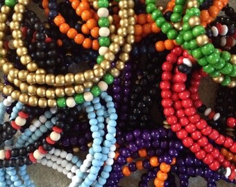 GAMEDAY DOUBLEWRAP One of a Kind College Game Day Double Wrap Beaded Necklace!