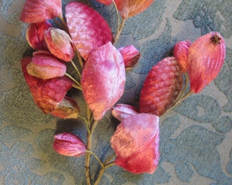 Vintage Pink Ombre Millinery Flower Cluster