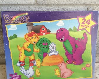 Barney puzzle | Etsy