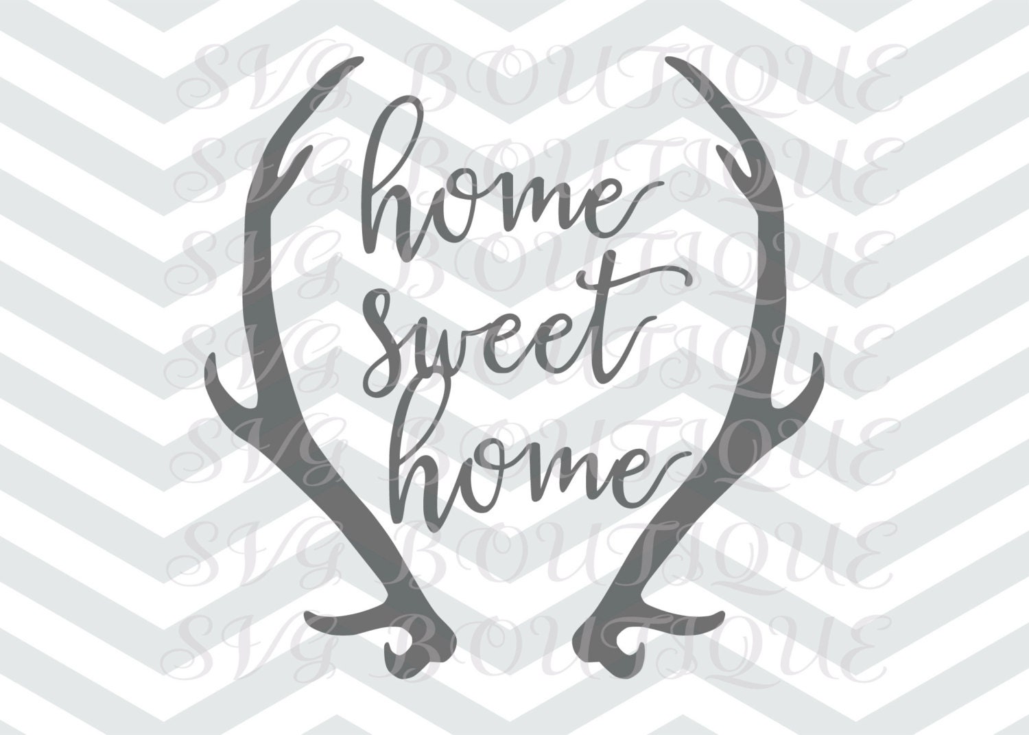 Download Home Sweet Home SVG Home Svg Antler Deer Clip Art Home